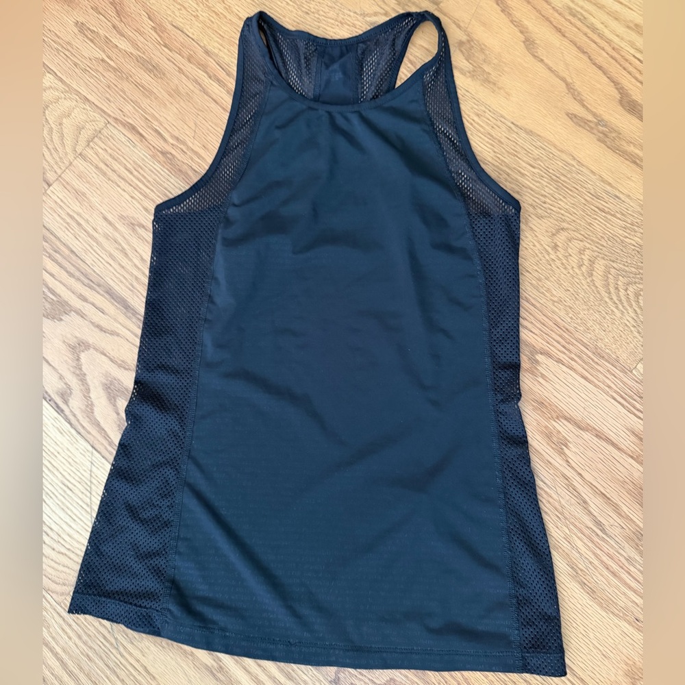 Women's Black Mesh Workout Tank Top